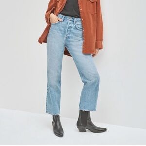 Aritzia Denim Forum The Joni High Rise Loose 26L Jean Medium-Light Wash